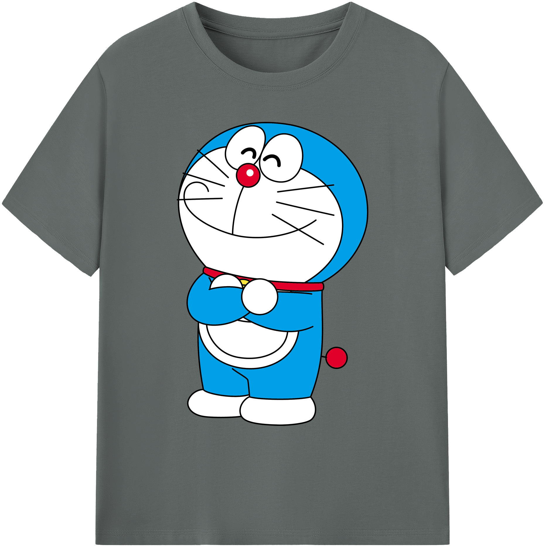 （画像用） ドラえもん Doraemon 綿100％ メンズ半袖Tシャツ｜肌触りやわらか＆通気性